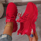 Women's Knit Walking Sneakers – Lightweight Cushioned Arch Support Shoes