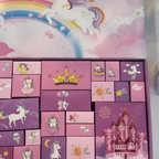 Lily | Kids Unicorn Christmas Advent Calendar with 24 Jewelry and Hair Accessories
