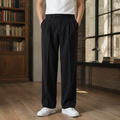 Men's Pleated Wide Leg Trousers – High Waist Tailored Pants