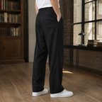 Men's Pleated Wide Leg Trousers – High Waist Tailored Pants