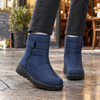 Women's Quilted Winter Snow Boots – Warm Lined Wedge Ankle Boots