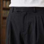Men's Pleated Wide Leg Trousers – High Waist Tailored Pants