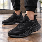 Men's Chunky Rocker Sole Sneakers – Low-Top Lace-Up Casual Sneakers
