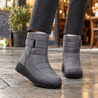 Women's Quilted Winter Snow Boots – Warm Lined Wedge Ankle Boots