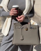 Women's Structured Top Handle Handbag – Elegant Everyday Shoulder Bag