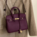 Women's Structured Top Handle Handbag – Elegant Everyday Shoulder Bag