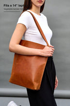 Women's Structured Laptop Tote Bag – Everyday Work Handbag