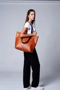 Women's Structured Laptop Tote Bag – Everyday Work Handbag