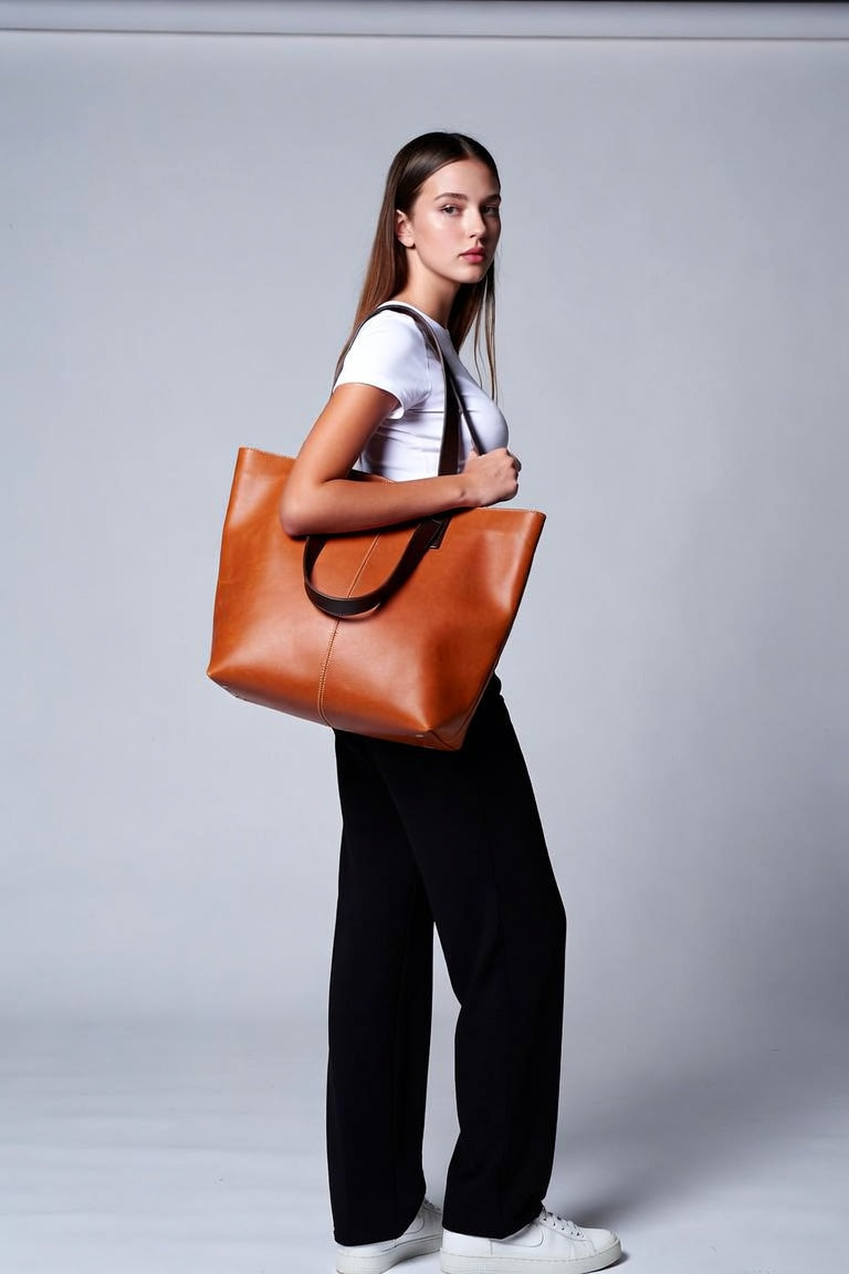 Women's Structured Laptop Tote Bag – Everyday Work Handbag