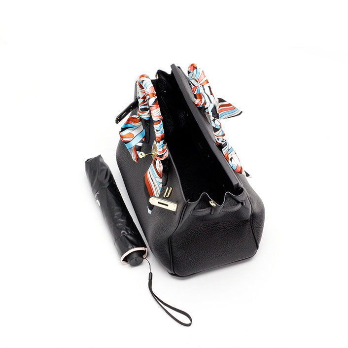 Women's Structured Top Handle Handbag – Elegant Everyday Shoulder Bag