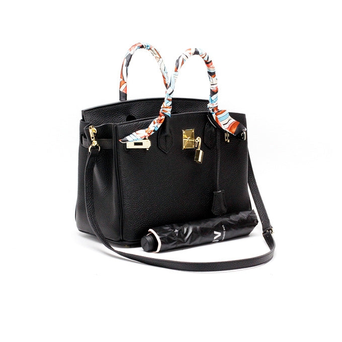 Women's Structured Top Handle Handbag – Elegant Everyday Shoulder Bag