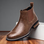 Men's Side-Zip Chelsea Boots – Low-Cut Elastic Gusset Ankle Boots