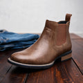 Men's Side-Zip Chelsea Boots – Low-Cut Elastic Gusset Ankle Boots