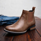 Men's Side-Zip Chelsea Boots – Low-Cut Elastic Gusset Ankle Boots