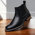 Men's Side-Zip Chelsea Boots – Low-Cut Elastic Gusset Ankle Boots