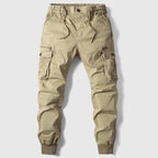 Men's Cargo Jogger Pants – Multi-Pocket Drawstring Cuffed Utility Trousers
