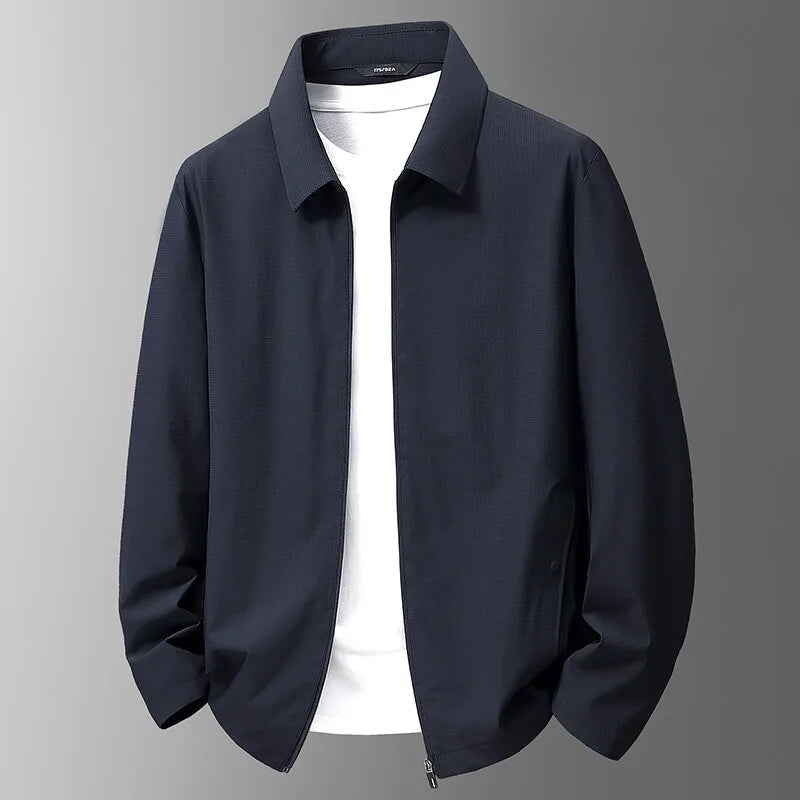 Cole | Men Hooded Zip Front Windbreaker Jacket