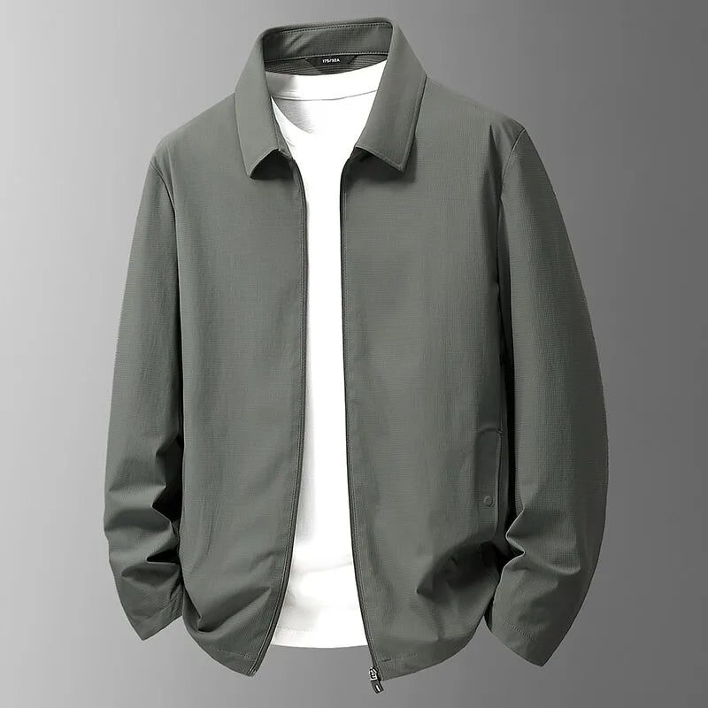 Cole | Men Hooded Zip Front Windbreaker Jacket