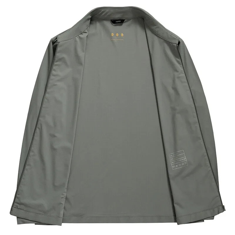 Cole | Men Hooded Zip Front Windbreaker Jacket