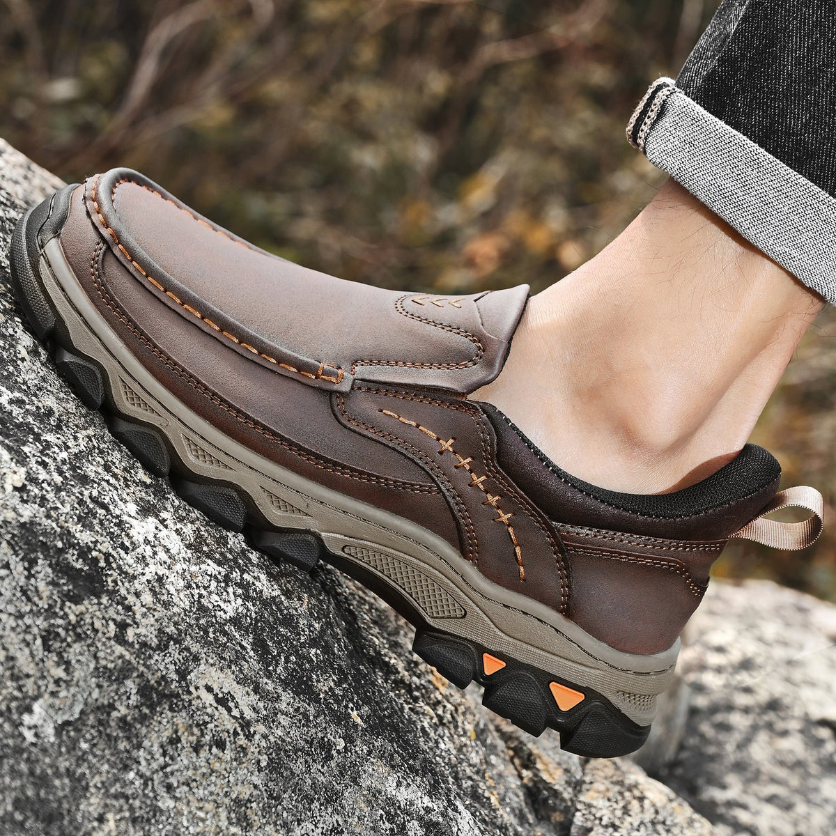 Russell | Men Orthopedic Style Slip On Walking Shoes