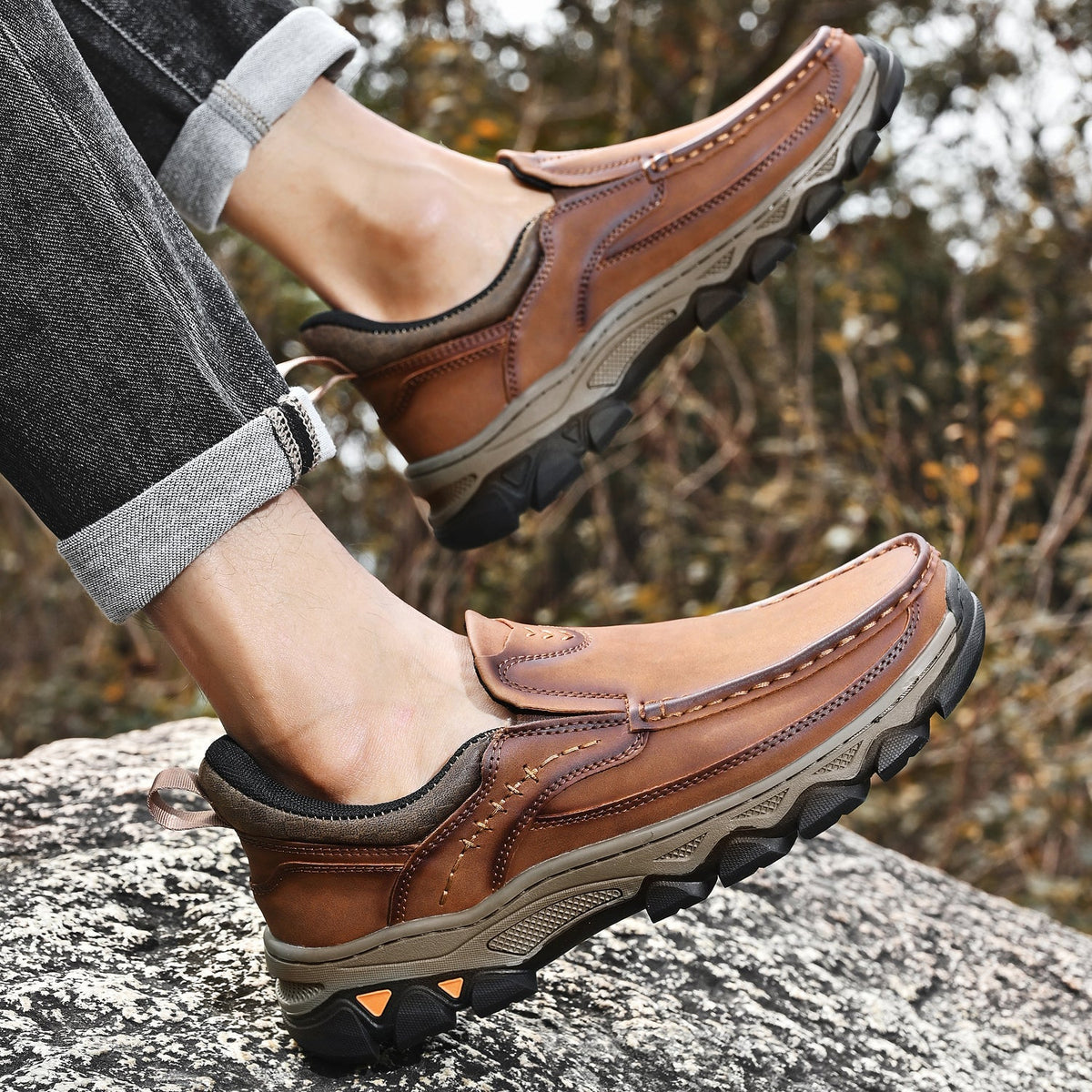 Russell | Men Orthopedic Style Slip On Walking Shoes