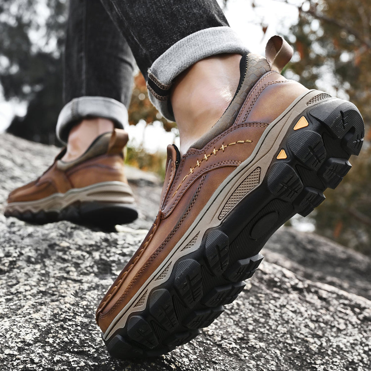 Russell | Men Orthopedic Style Slip On Walking Shoes
