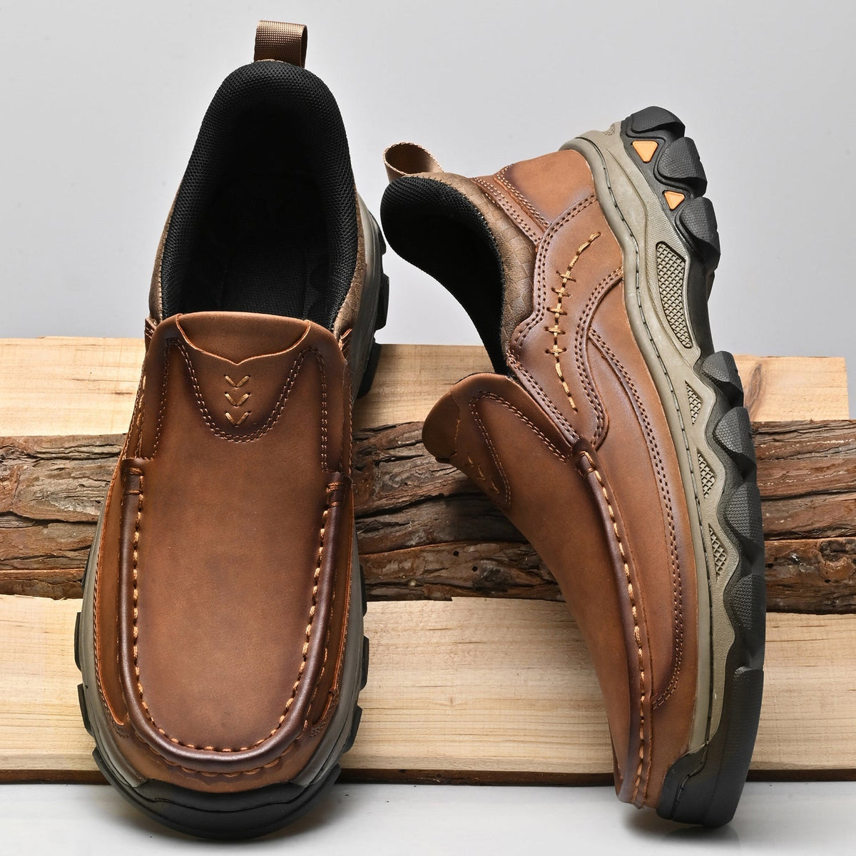 Russell | Men Orthopedic Style Slip On Walking Shoes