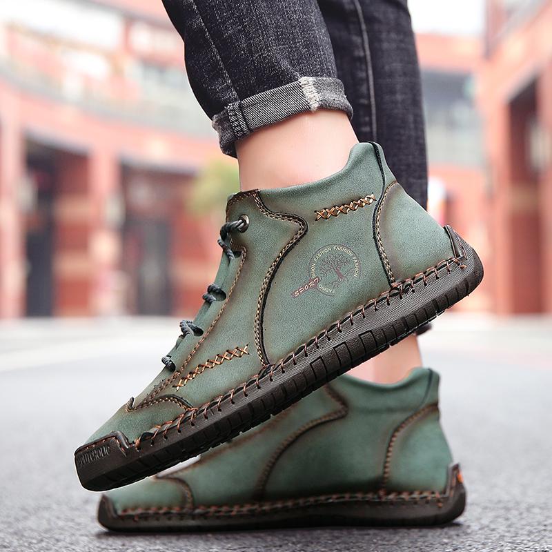 Walter | Men Vintage Style Lace Up Ankle Boots