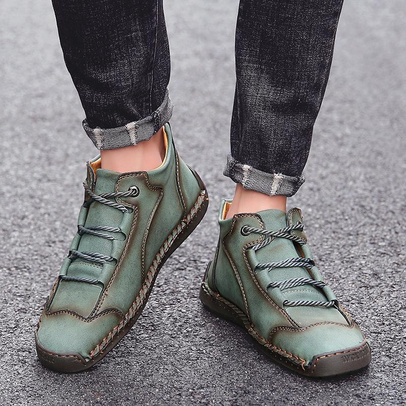 Walter | Men Vintage Style Lace Up Ankle Boots