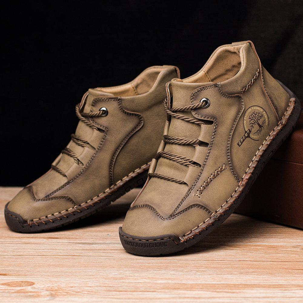 Walter | Men Vintage Style Lace Up Ankle Boots