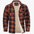 Wyatt | Men Sherpa Lined Plaid Shirt Jacket