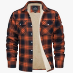 Wyatt | Men Sherpa Lined Plaid Shirt Jacket