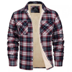 Wyatt | Men Sherpa Lined Plaid Shirt Jacket