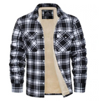 Wyatt | Men Sherpa Lined Plaid Shirt Jacket