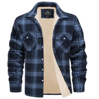 Wyatt | Men Sherpa Lined Plaid Shirt Jacket