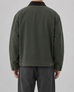 Men's Canvas Field Jacket – Corduroy Collar Workwear Coat
