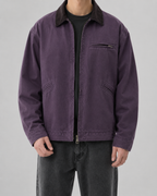 Men's Canvas Field Jacket – Corduroy Collar Workwear Coat