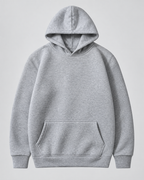Men's Brushed Fleece Pullover Hoodie – Kangaroo Pocket Sweatshirt