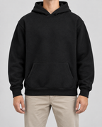 Men's Brushed Fleece Pullover Hoodie – Kangaroo Pocket Sweatshirt