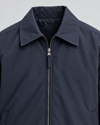 Men's Insulated Blouson Jacket – Turn-Down Collar Relaxed Fit