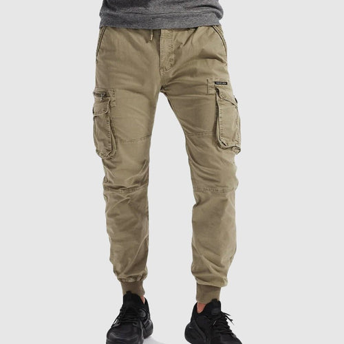 Aiden | Men's Relaxed-Fit Elastic-Waist Cargo Jogger Pants