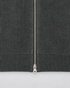 Men's Full-Zip Knit Sweater – Ribbed Stand Collar Cardigan
