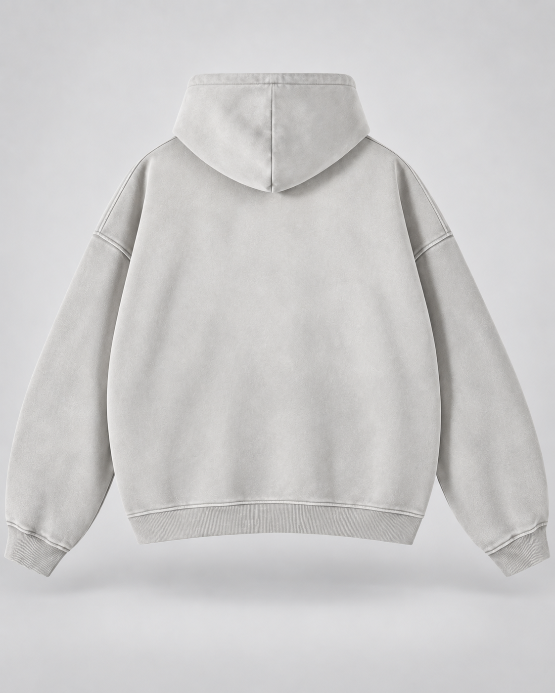 Men's Vintage Wash Zip-Up Hoodie – Oversized Fleece Sweatshirt