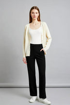 Women's Open Front Knit Cardigan – Lightweight Layering Essential