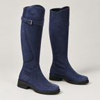 Women's Knee-High Boots with Adjustable Strap – Water-Resistant Treaded Tall Boots