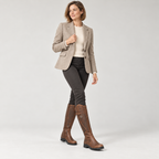 Women's Knee-High Boots with Adjustable Strap – Water-Resistant Treaded Tall Boots