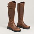Women's Knee-High Boots with Adjustable Strap – Water-Resistant Treaded Tall Boots