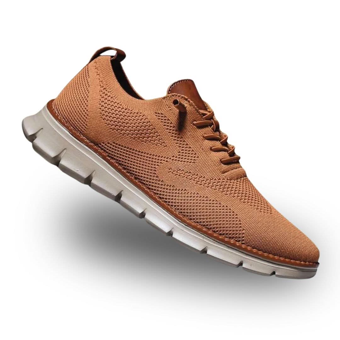 Men's Breathable Mesh Walking Sneakers – Wide Toe Box Cushioned Shoes