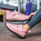 Cushioned Slip-On Platform Sneakers – Lightweight Wide Fit Walking Shoes