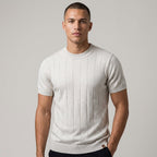 Luca Ribbed Cotton Tee